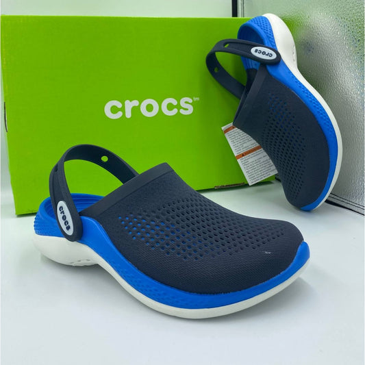Crocs LiteRide Clog Slippers - Navy Blue Comfort