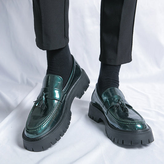 Men's New Big Toe Platform Leather Shoes