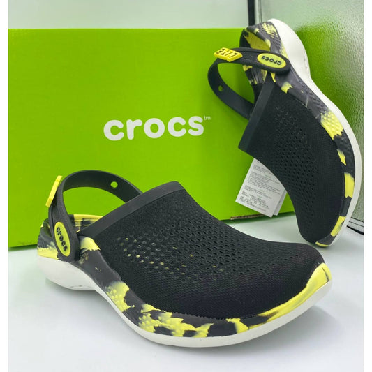 Comfort with Crocs Unisex LiteRide 360 Clogs - Black&Yellow | Skotsy